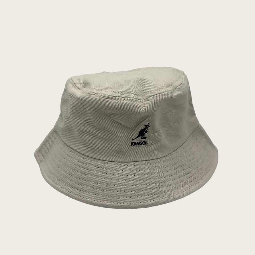 Kangol Bucket Hat Cotton Washed Flat-topped Hat